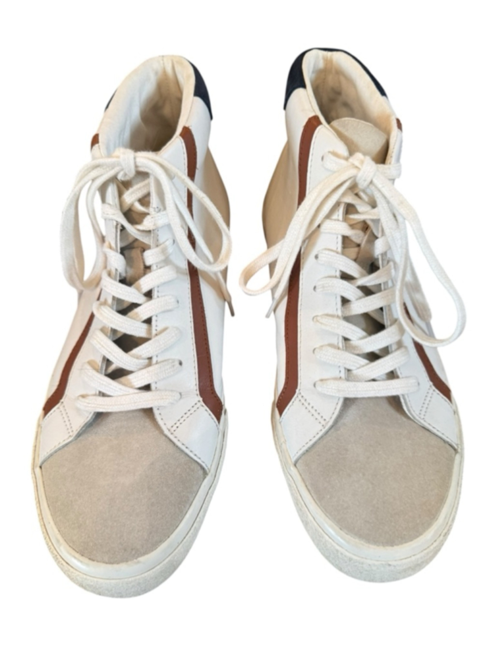 Madewell Sidewalk High-Top Sneakers in Leather, 9.5